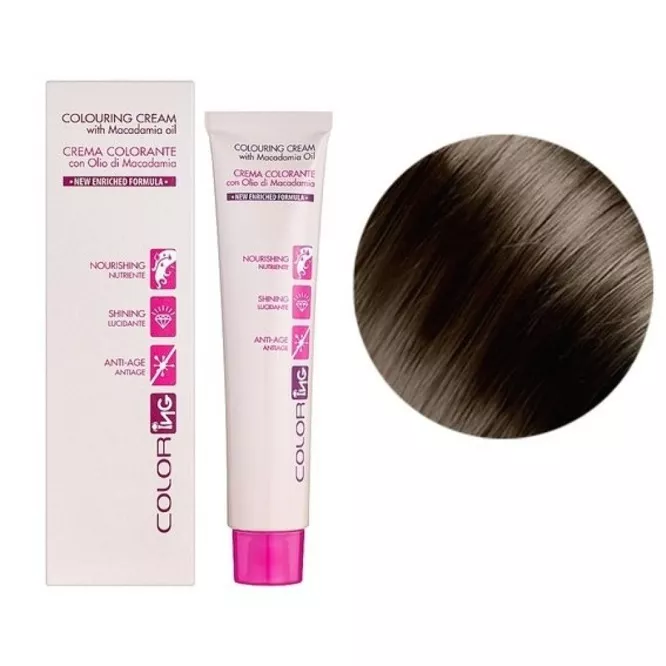 6/003 темно-русявий байя Крем-фарба 60мл Colouring Cream with Macadamia oil ING