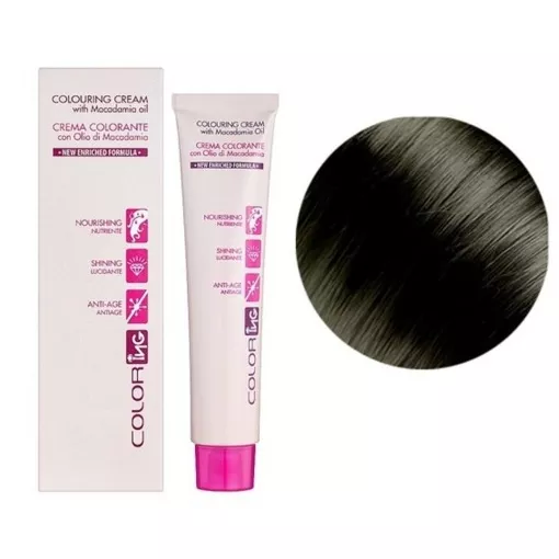 6/11 темний блондин попелястий інтенсивний Крем-фарба 60мл Colouring Cream with Macadamia oil ING