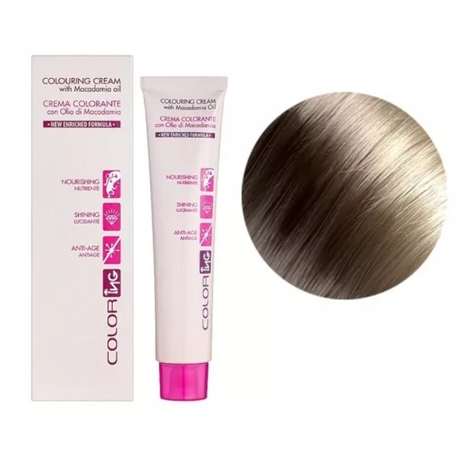 8/11 світлий блондин попелястий Крем-фарба 60мл Colouring Cream with Macadamia oil ING