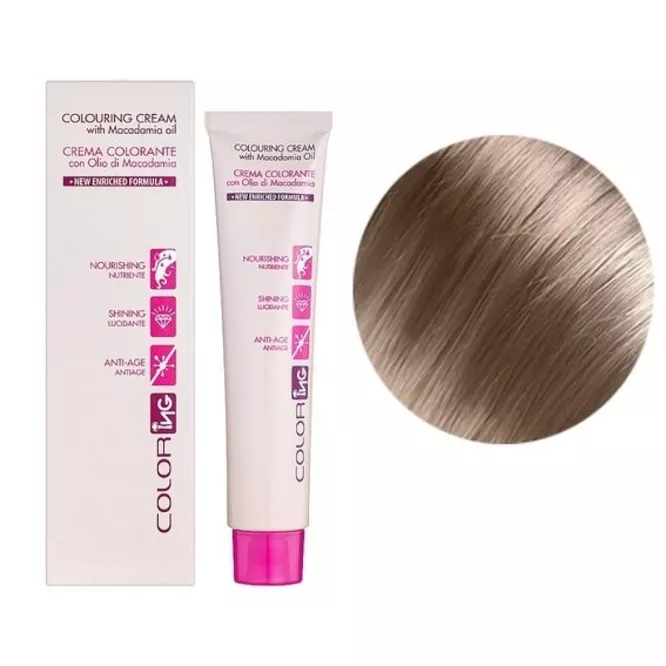 8/17 блондин світле дерево Крем-фарба 60мл Colouring Cream with Macadamia oil ING