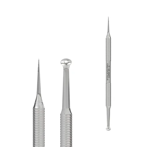 Ложка косметологічна двостороння EXPERT 21 TYPE 4 (Уно зі збільшеним розміром отвору та голка Відаля) ZE-21/4 STALEKS PRO