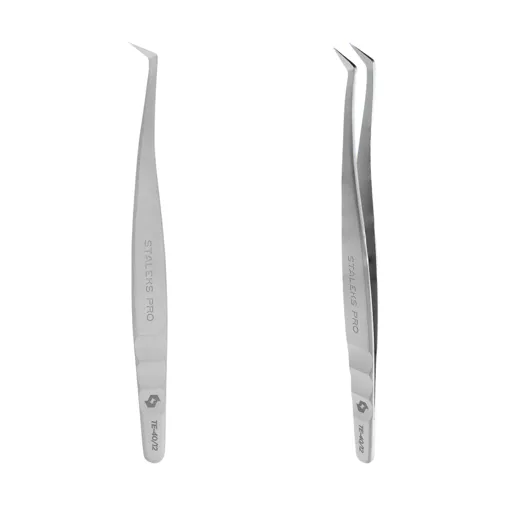 Пінцет професійний для вій EXPERT 40 TYPE 12 (L-образний, 65&deg;) TE-40/12 STALEKS PRO