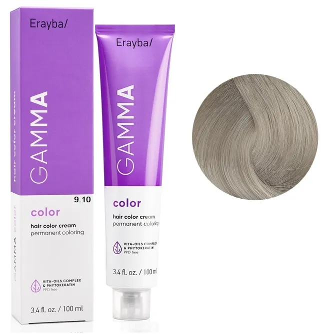 9/10  Перманентна крем-фарба для волосся 100мл GAMMA Color ERAYBA