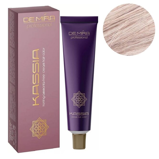 10/5 платиновий блондин червоний Крем-фарба тонувальна для волосся без аміаку, 90мл  Cream hair color KASSIA DEMIRA Professional
