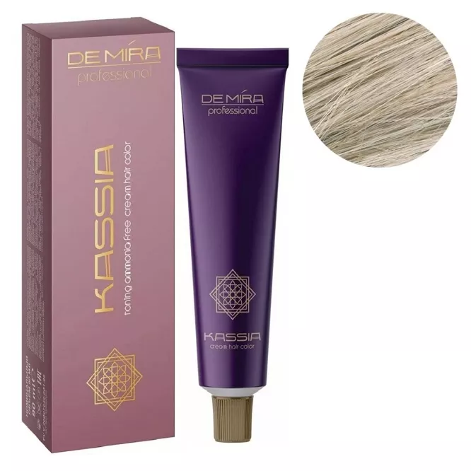 10/65 платиновий блондин фіолетово-червоний Крем-фарба тонувальна для волосся без аміаку, 90мл  Cream hair color KASSIA DEMIRA Professional