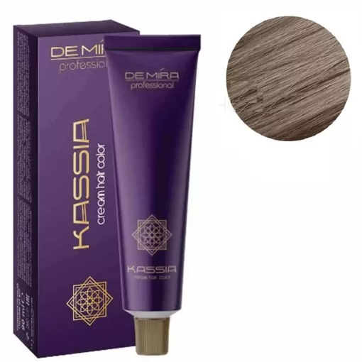 9/1 дуже світлий блондин попелястий Крем-фарба для волосся перманентна, 90мл Cream hair color KASSIA DEMIRA Professional