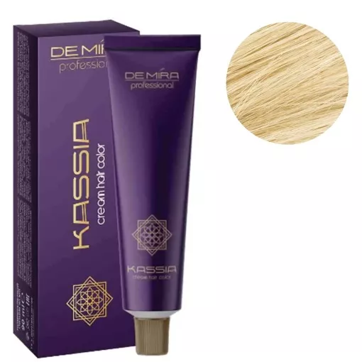 9/71 дуже світлий блондин коричнево-попелястий Крем-фарба для волосся перманентна, 90мл Cream hair color KASSIA DEMIRA Professional