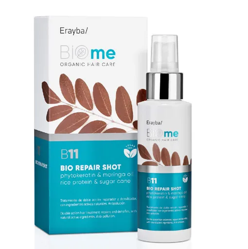 Біолосьон для інтенсивного зволоження та живлення волосся незмивний з фітокератином, 100 мл Bio Repair Shot Lotion B11 BIOme ERAYBA
