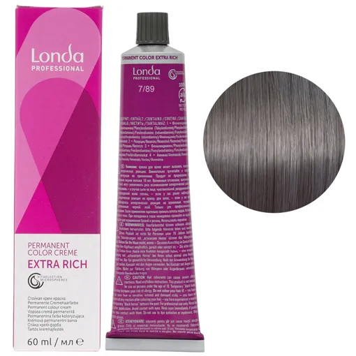 7/89 середній блондин перлинне сандре Стійка фарба для волосся, 60 мл Permanent Color Londa Professional