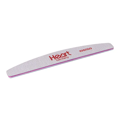 Пилка для нігтів 100/150 грит півмісяць Half Heart