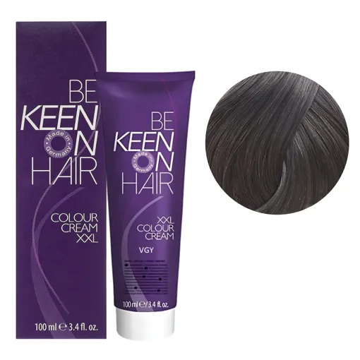 Оксамитово-сірий VELVET GREY Стійка крем-фарба для волосся, 100 мл Colour Cream XXL KEEN