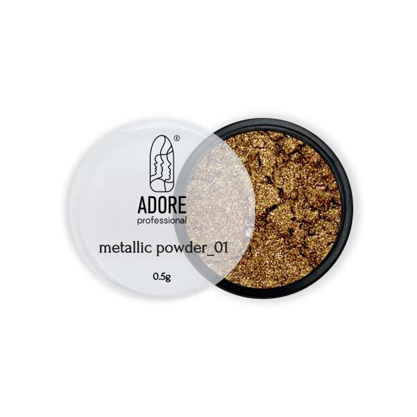 Металева хромована втирка, 0,5 г №01 Metallic Powder ADORE