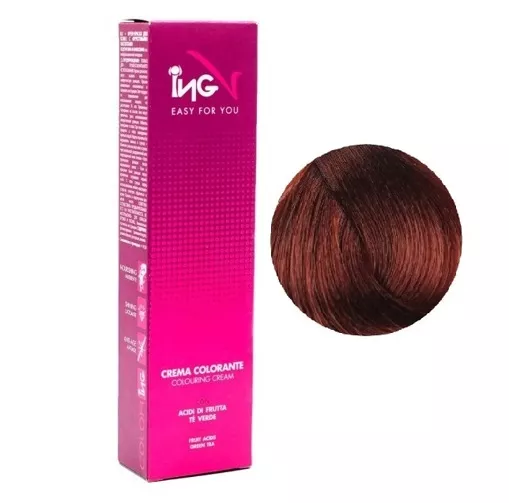 5/666 світло-каштановий екстра-червоний Крем-фарба для волосся стійка, 100 мл Colouring Cream ING