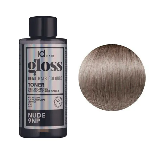 9NP (9/09) Nude Деміперманентна рідка фарба для волосся без аміаку, 75 мл Demi Hair Colours TONER GLOSS ID Hair