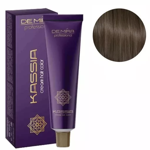5/7 Середньо-каштановий  коричневий Крем-фарба для волосся перманентна, 90мл Cream hair color KASSIA DEMIRA Professional