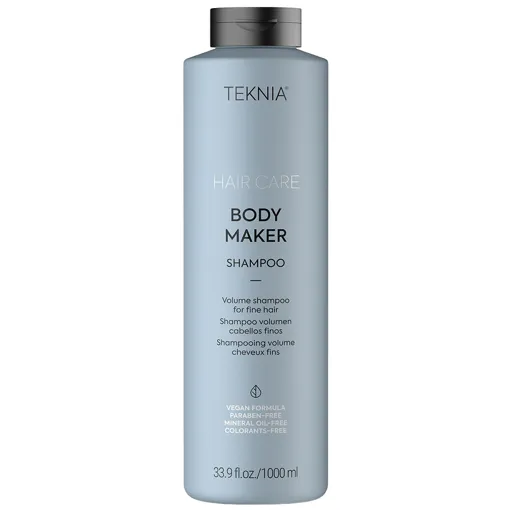 Шампунь для надання об`єму тонкому волоссю, 1000 мл 44611 Shampoo BODY MAKER Hair Care TEKNIA LAKME