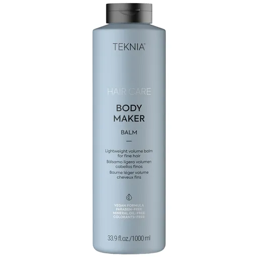 Бальзам легкий для надання об`єму тонкому волоссю, 1000 мл 44641 Balm BODY MAKER Hair Care TEKNIA LAKME