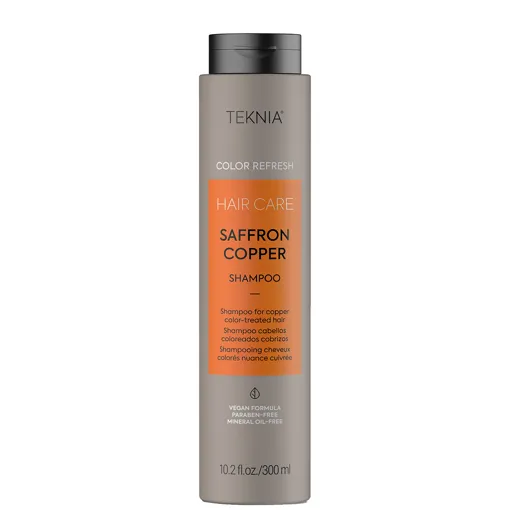 Шампунь для оновлення кольору мідних відтінків волосся, 300 мл 44252 SAFFRON COPPER SHAMPOO Color Refresh TEKNIA LAKME