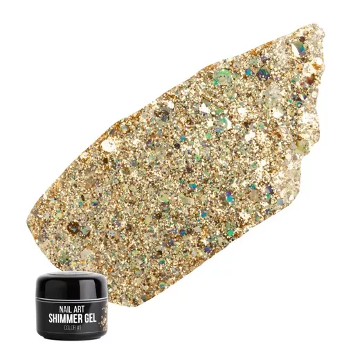 NUB SHIMMER GEL Гель для дизайну 5 г №1 Золото  