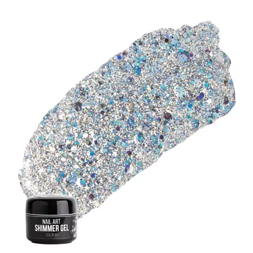 NUB SHIMMER GEL Гель для дизайну 5 г №4 Срібло 