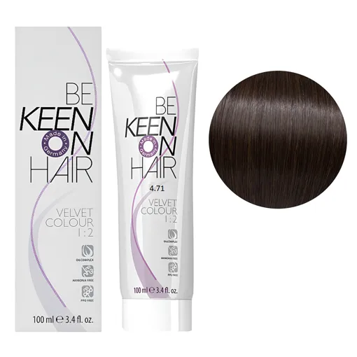 4/71 кардамон Перманентна крем-фарба без аміаку, 100 мл VELVET COLOUR KEEN