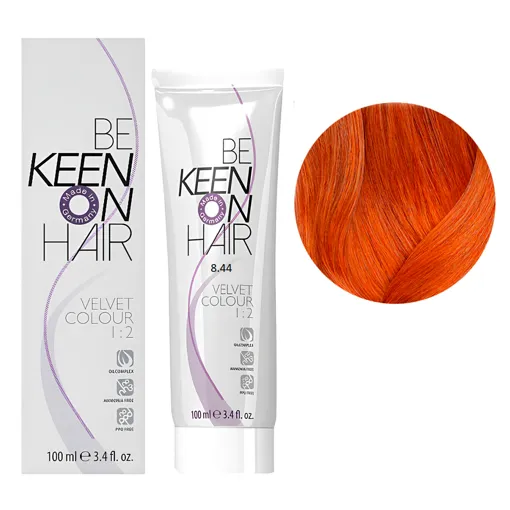 8/44 мідно-золотистий блондин Перманентна крем-фарба без аміаку, 100 мл VELVET COLOUR KEEN