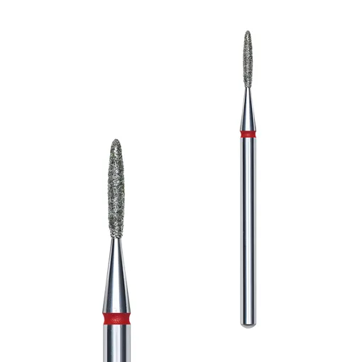 Фреза діамантова ПОЛУМ&rsquo;Я ЧЕРВОНЕ діаметр 1,4 мм / робоча частина 8 мм EXPERT (FA10R014/8) STALEKS PRO