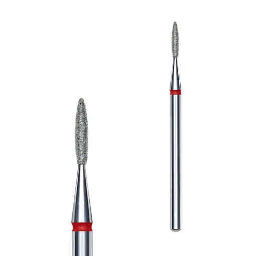 Фреза діамантова ПОЛУМ&rsquo;Я ЧЕРВОНЕ діаметр 1,6 мм / робоча частина 8 мм EXPERT (FA10R016/8) STALEKS PRO