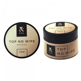 F.O.X Top No Wipe Фініш без липкого шару для гель лаку в банці з широким горлом 30мл 