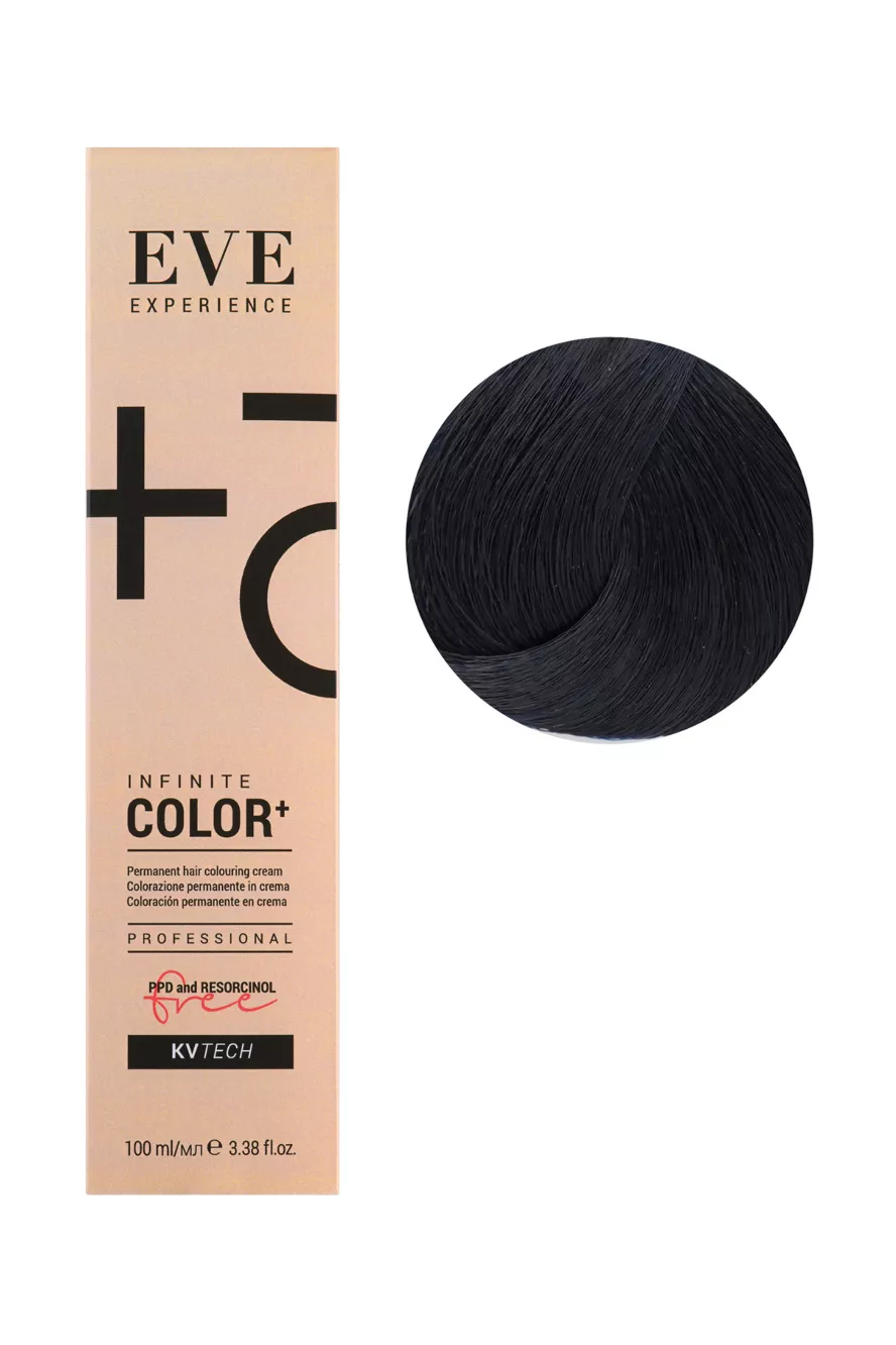 1/10 синьо-чорний Крем-фабра для волосся 100 мл  EVE Experience  FarmaVita  