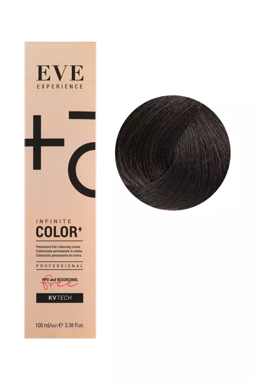 5/81 середній коричневий попелястий кашемір Крем-фабра для волосся 100 мл  EVE Experience  FarmaVita