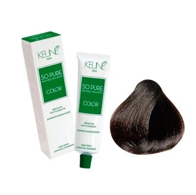 5/35 Світло-коричневий золотисто-махагоновий Фарба для волосся перманентна без аміаку, 60 мл SO PURE Color KEUNE