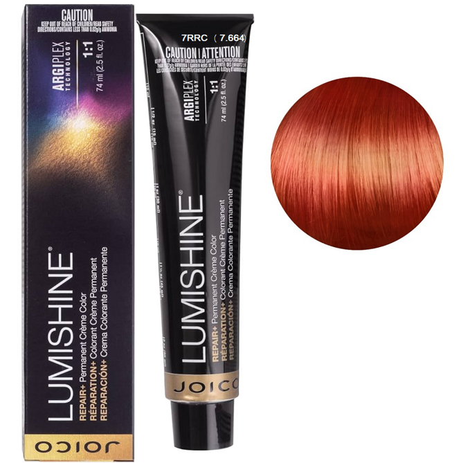 7RRC (7,664) Перманентна крем-фарба для волосся, 74 мл Permanent Creme Color Repair+ LumiShine JOICO