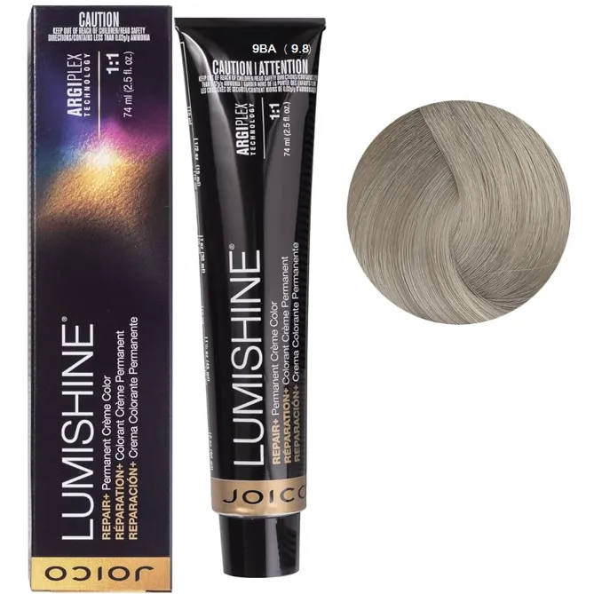 9BA (9,8) Перманентна крем-фарба для волосся, 74 мл Permanent Creme Color Repair+ LumiShine JOICO