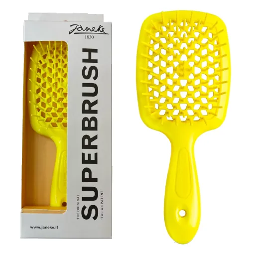 Щітка для волосся продувна ( колір: Неон жовтий ) YELLOW Standart SUPERBRUSH Janeke 