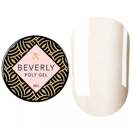 Полі гель з шиммером, 15 мл №002 Poly Gel Beverly F.O.X