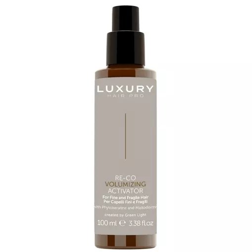 Активатор реконструюючий для о`бєму тонкого і ламкого волосся з фітокератином, 100мл Volumizing Activator RE-CO LUXURY GREEN LIGHT 