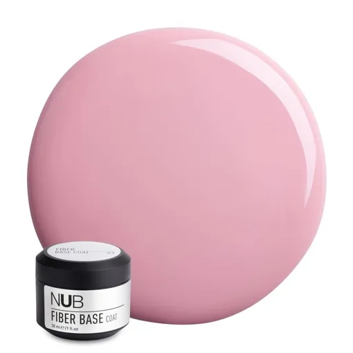 NUB Fiber Base coat Основа з волокнами під гель-лак 30мл №03 ROSE