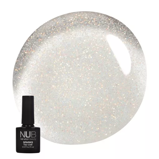 NUB Sparks Top Фініш з шиммером 8мл OPAL