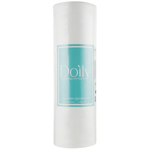 Рушники 50*80 см зі спанлейсу 40 г/м2 (В РУЛОНІ, СІТКА, білий колір), 100 шт Doily