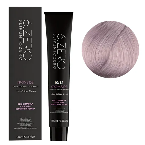 10/12 Крем-фарба для волосся стійка, 100мл  Hair Color Cream KROMSIDE 6.ZERO Seipuntozero