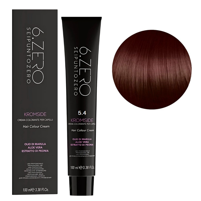 5/4 Крем-фарба для волосся стійка, 100мл  Hair Color Cream KROMSIDE 6.ZERO Seipuntozero