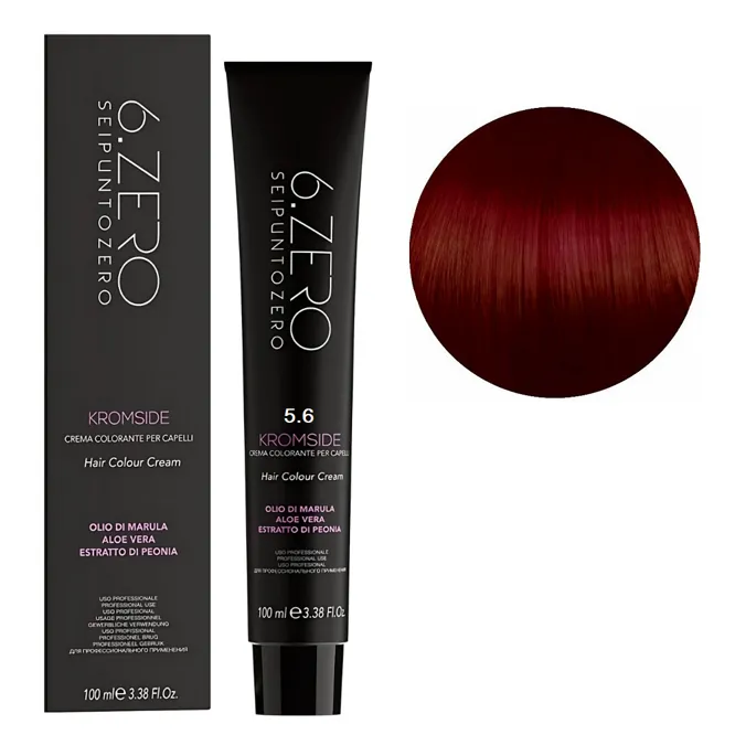 5/6 Крем-фарба для волосся стійка, 100мл  Hair Color Cream KROMSIDE 6.ZERO Seipuntozero