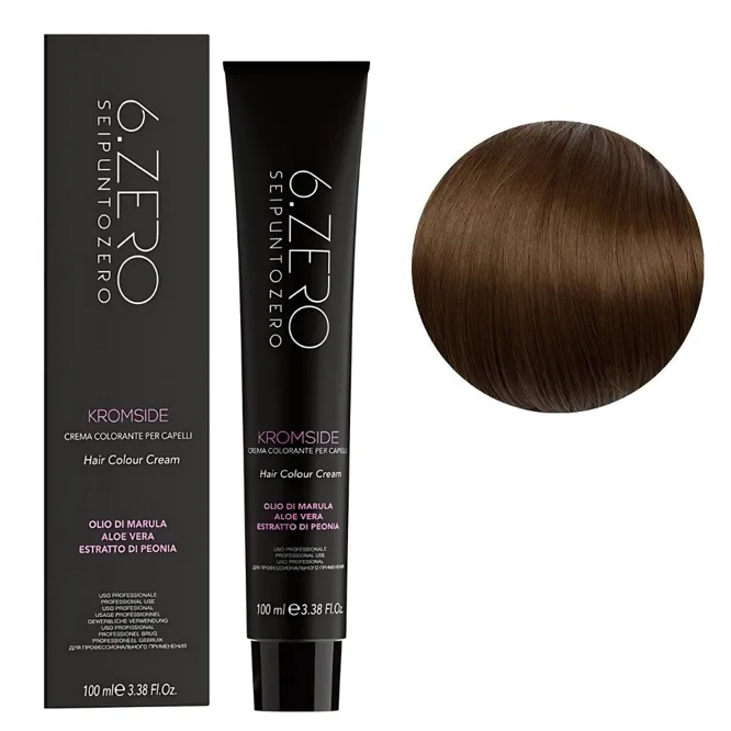 7/0 Крем-фарба для волосся стійка, 100мл  Hair Color Cream KROMSIDE 6.ZERO Seipuntozero