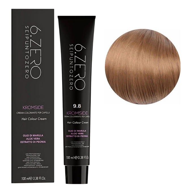 9/8 Крем-фарба для волосся стійка, 100мл  Hair Color Cream KROMSIDE 6.ZERO Seipuntozero