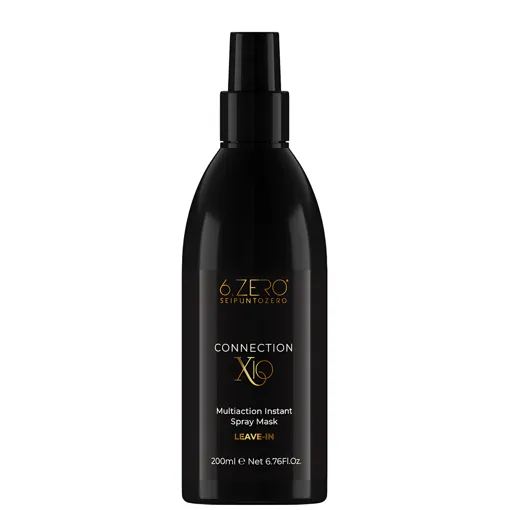 Маска-спрей багатофункціональна незмивна з чорною смородиною і рослинним колагеном 10 в 1, 200 мл Connection X10 Selection XY 6.ZERO SEIPUNTOZERO