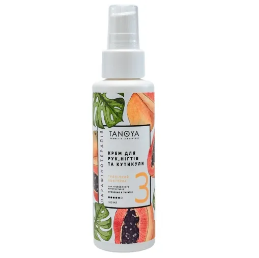 Крем для рук, нігтів та кутикули №3 &laquo;Тропічний коктейль&raquo;, 100 мл TANOYA Парафінотерапія 