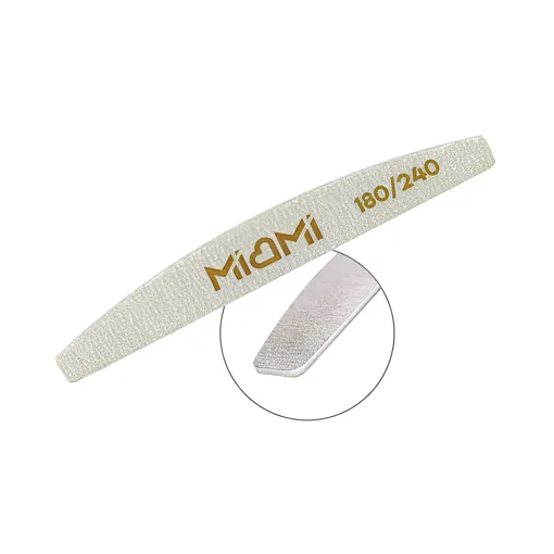 Пилка для нігтів 180/240 грит півмісяць TITAN Half Miami