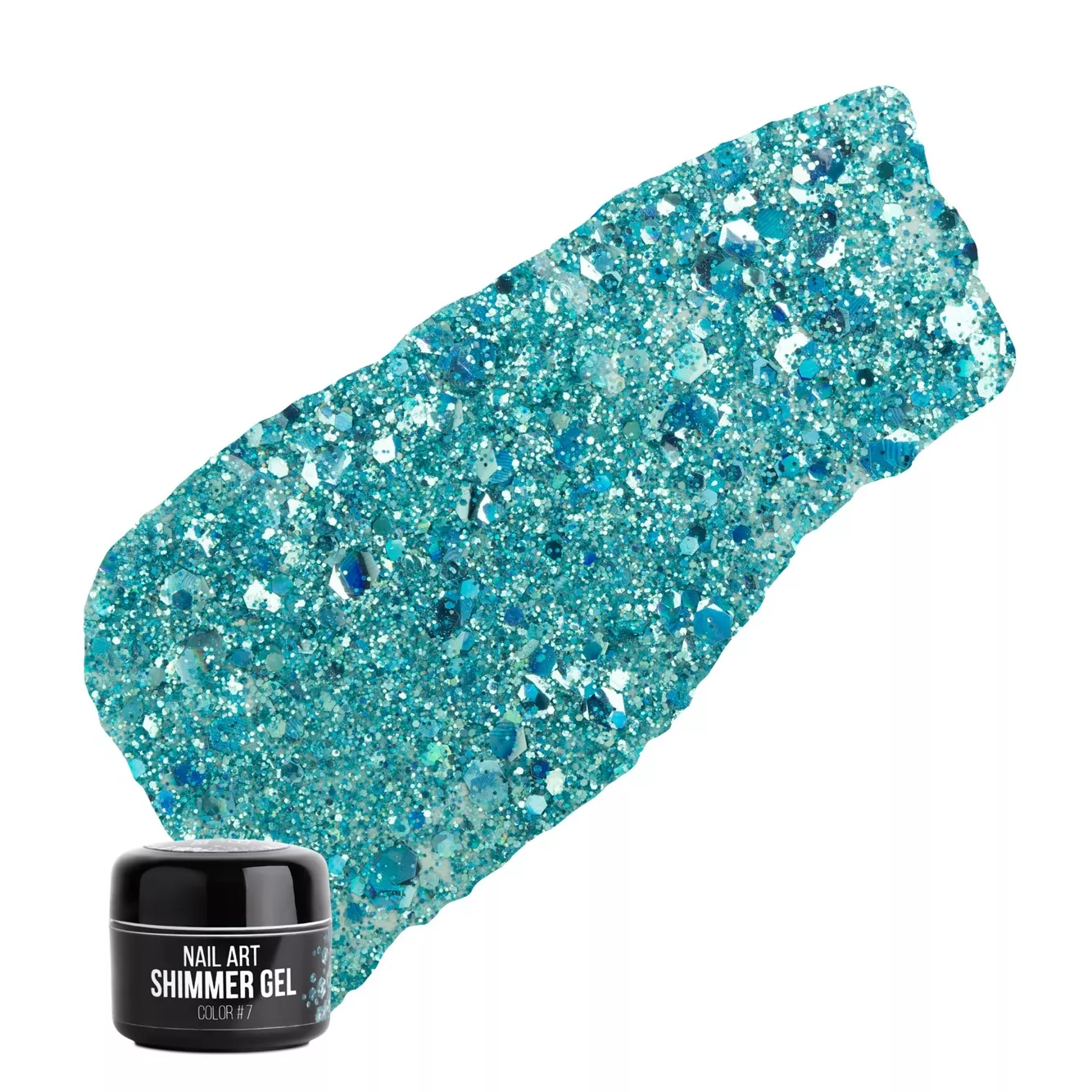 NUB SHIMMER GEL Гель для дизайну 5 г №7 Бірюза 