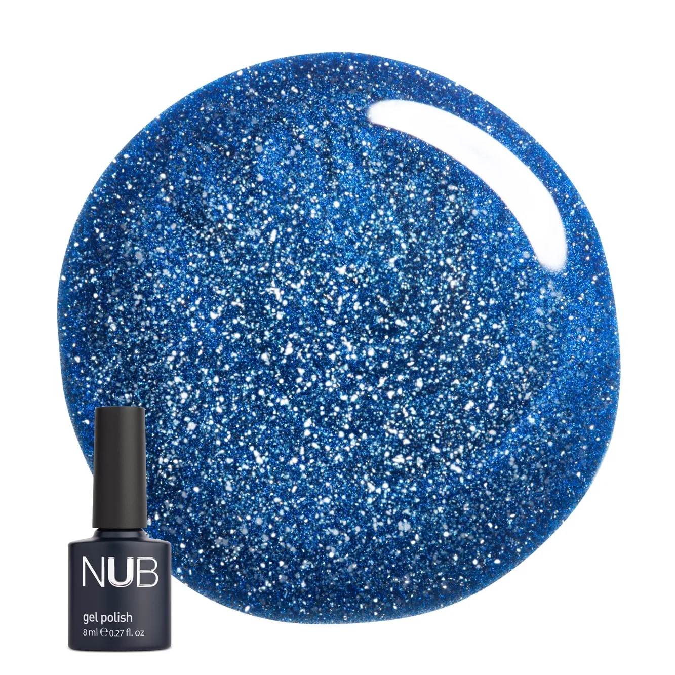 NUB Gel Polish Night Light Гель-лак світловідбиваючий 8мл № NL6 Electric Stars